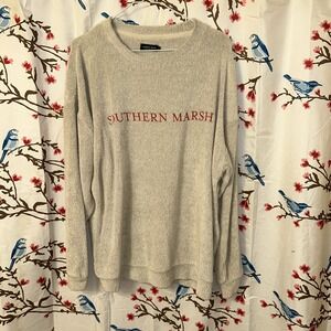 Southern Marsh Sunday Morning Sweater Terry Cloth Crewneck Sweatshirt Unisex M